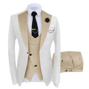 Mens 3 piece tan suit size 48R